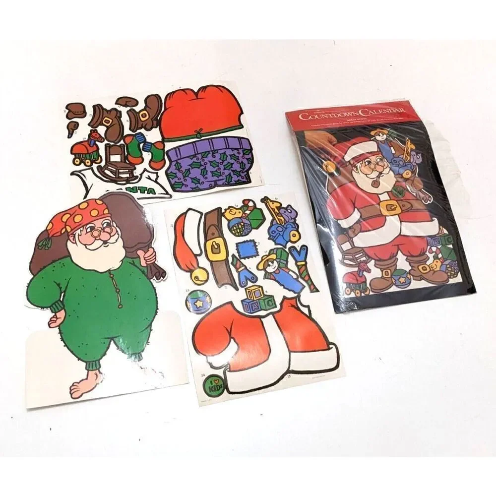 HALLMARK‎ Dress Santa Claus ADVENT CALENDAR Vintage COUNTDOWN TO CHRISTMAS New